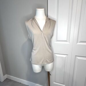 Calvin Klein V-Neck Beige Blouse